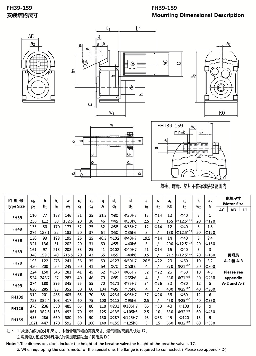 FH39-159安裝結(jié)構(gòu)尺寸